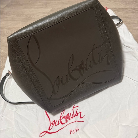 Christian Louboutin Dark Grey Leather Tote Bag - Picture 3 of 6